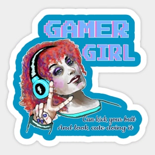 Gamer girl Sticker